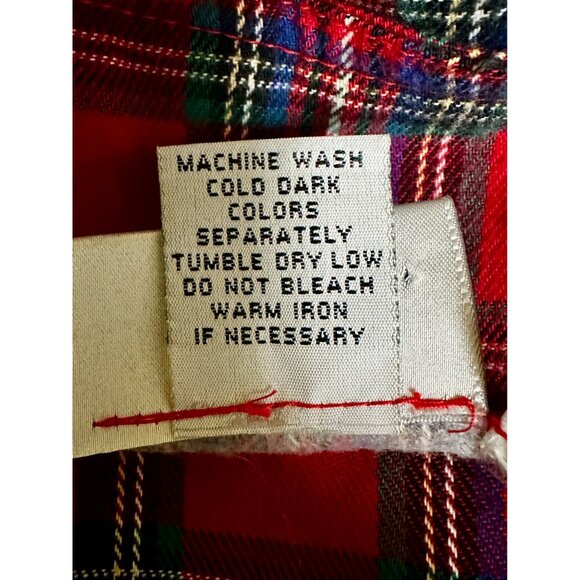 Vintage 90s Red Tartan Plaid Jumper Dress by Portraits Northern Isles Women’s 16 - Picture 8 of 9